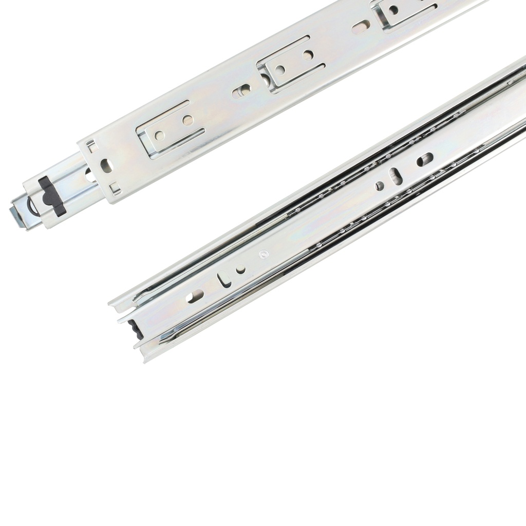 Corredera de extensión total para cajón, 4.5 cm x 45 cm, 2 piezas Lock