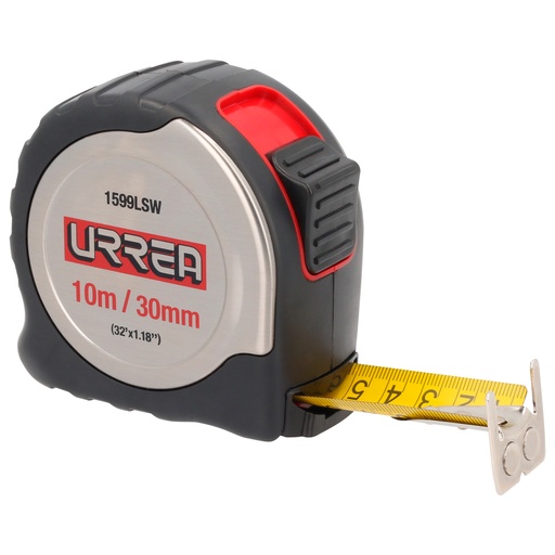 [1599LSW] Flexómetro con carcasa de acero inoxidable 10 m x 30 mm Urrea