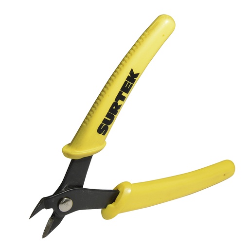 [948] Mini pinza para electrónica con mango bimaterial de 5" corte diagonal Surtek