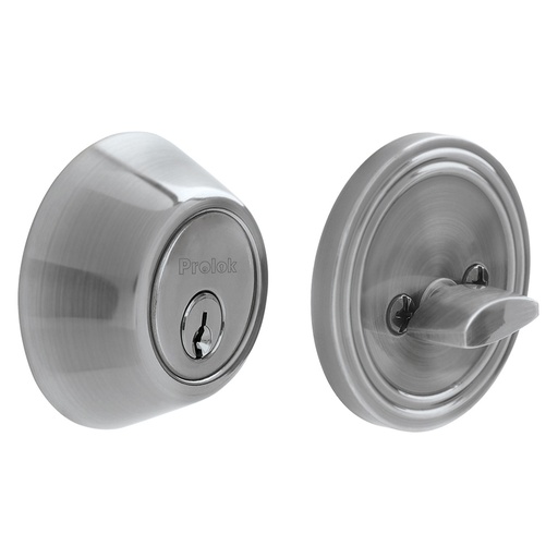 [MY-660-US32D] Cerrojo residencial función sencilla, acero inoxidable, llave estándar, en caja Prolok