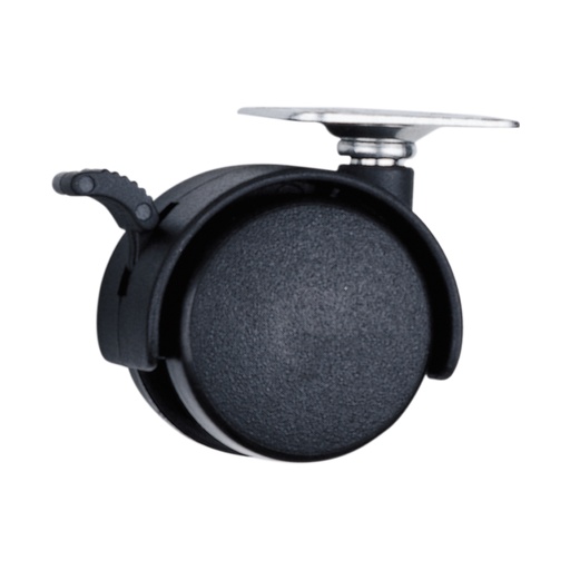 [RY4B] Rodaja tipo yoyo con placa con freno 40 mm Surtek