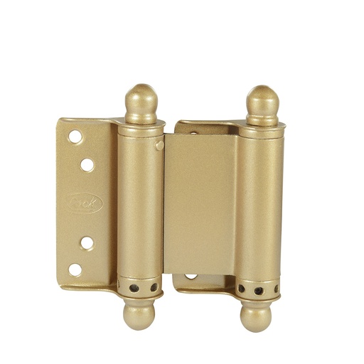 [11BR] Juego de bisagras doble acción latón brillante 3", 2 piezas Lock