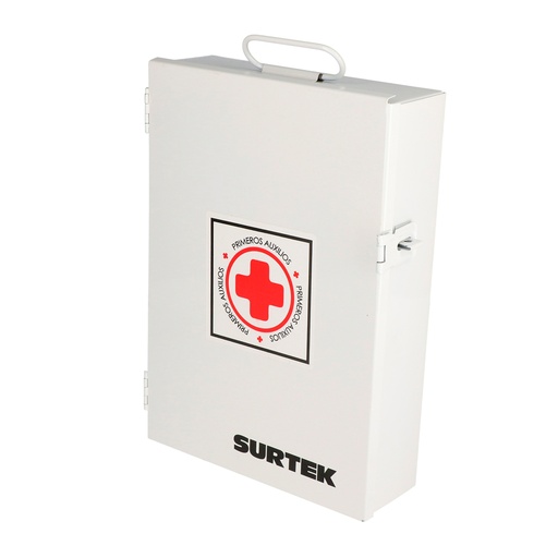 [BPA01] Botiquín de primeros auxilios de lámina con pintura electro estática Surtek