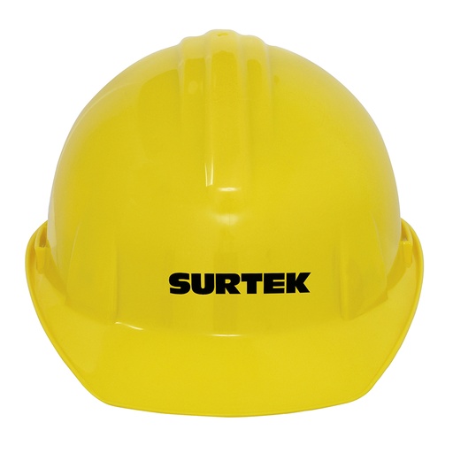 [137308] Casco de seguridad con ajuste de intervalos, color amarillo Surtek
