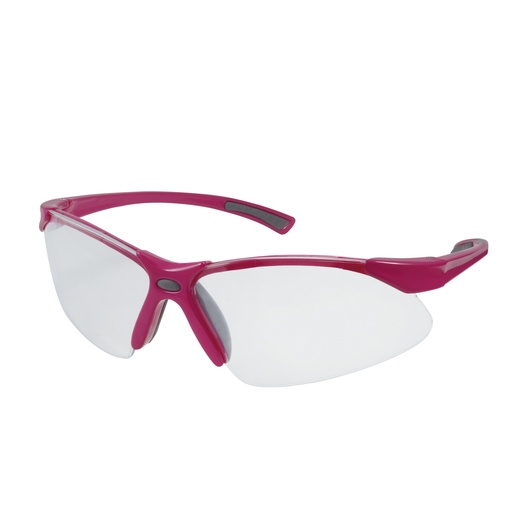 [USL008] Lentes de seguridad modelo Orión, transparentes con rosa Urrea