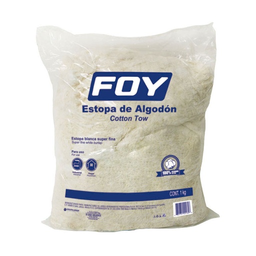 [144182] Estopa de algodón 1 kg Foy