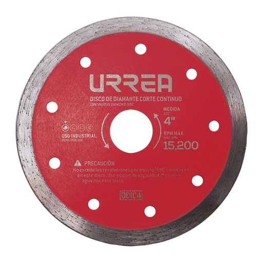 [DDIC45] Disco de diamante continuo, 4-1/2" Urrea