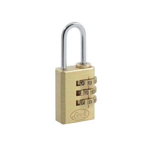 [10CA] Candado de combinación programable para maleta, latón, 20 mm Lock