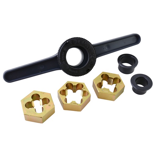 [TMP3] Juego de tarraja para tubo de PVC de 1/2" a 1" NPT,  6 piezas Surtek