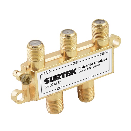 [153208] Divisor coaxial , 1 entrada 4 salidas Surtek