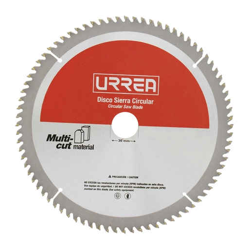 [DSA10100] Disco para sierra circular para corte multi-material 100 dientes, 10" Urrea
