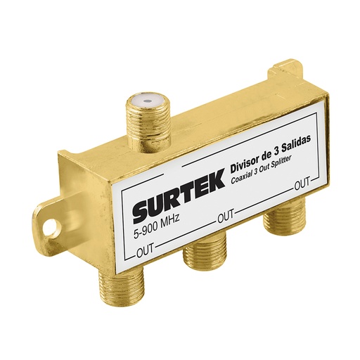 [153207] Divisor coaxial , 1 entrada 3 salidas Surtek
