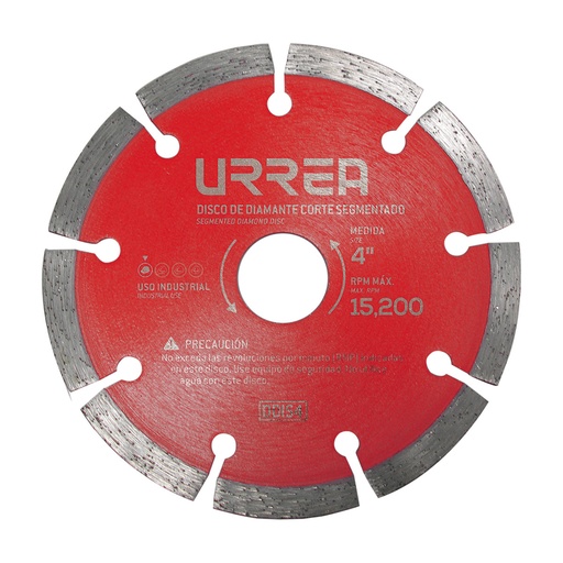 [DDIS45] Disco de diamante segmentado, 4-1/2" Urrea