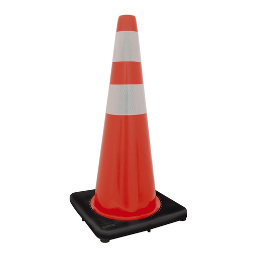 [137600] Cono de precaución con banda reflejante, 90 cm Surtek
