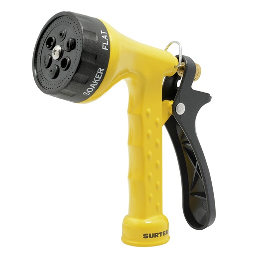 [130344] Pistola para riego metálica con 6 funciones 3/4" GHT Surtek
