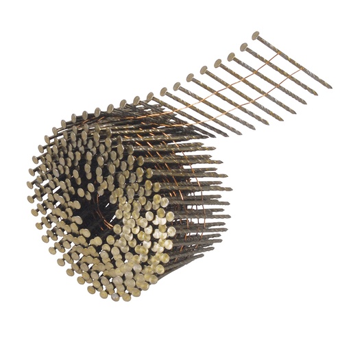 [CR200] Clavos en rollo de 300 para clavadora neumática calibre 12, 2" Surtek