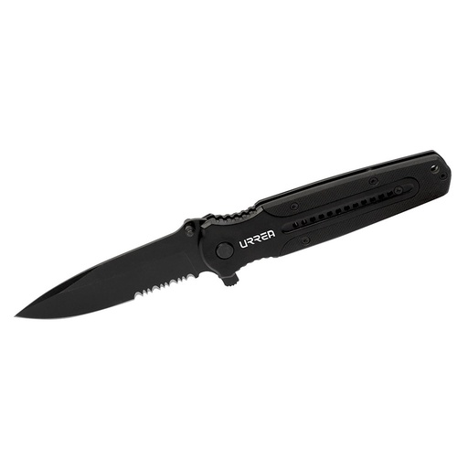 [686] Navaja abatible de acero inoxidable hoja aserrada Urrea