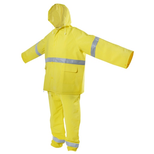 [137615] Traje impermeable con cintas reflejantes CH, 2 piezas Surtek