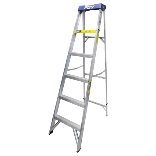 [ETF5] Escalera de tijera tipo III de aluminio y tapa plástica con 5 peldaños Foy