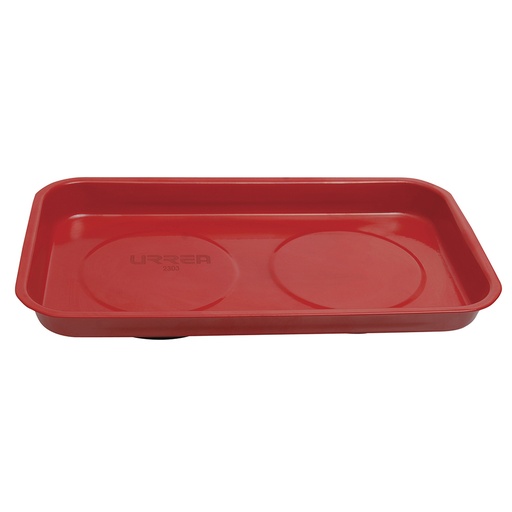 [2303] Charola magnética con cubierta de pintura electrostática, rectangular 14 cm x 24 cm Urrea
