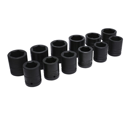 [15101] Juego de dados de impacto cuadro de 1", 6 puntas, en pulgadas, 12 piezas Urrea