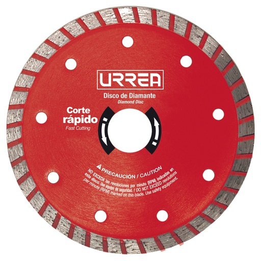 [DDIT7] Disco de diamante turbo, 7" Urrea