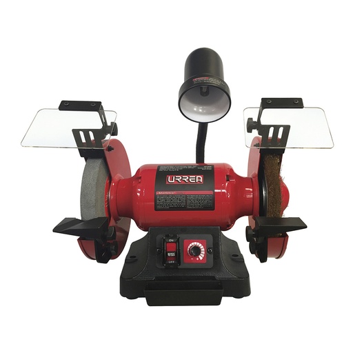 [EB1008] Esmeril de banco con base de acero 8" 3/4 HP 570 W 120 V, 3400 RPM Urrea