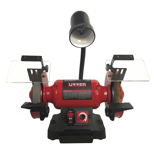 [EB1006] Esmeril de banco con base de acero 6" 1/3 HP 250 W 120 V, 3400 RPM Urrea