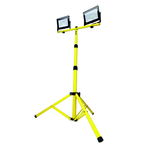 [REF20X2] Reflector de LED SMD delgado con doble soporte telescópico 2 x 20 W de 2 x 1,900 lm Surtek