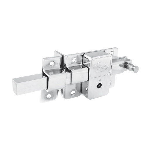 [L590ICB] Cerradura de barra libre función izquierda, cromo brillante, llave tetra, en caja Lock