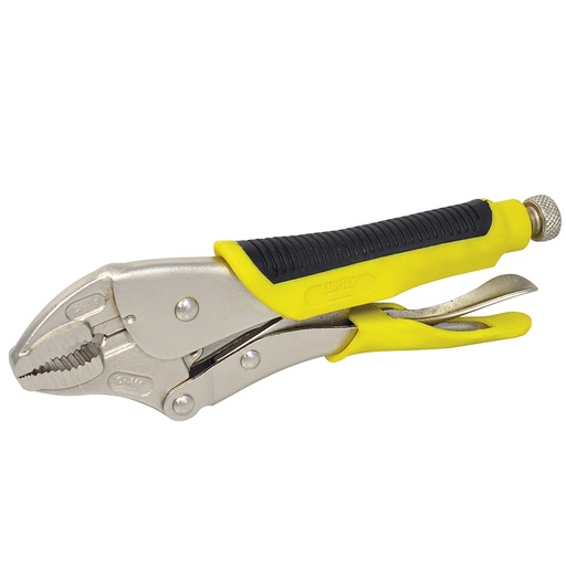 [115096] Pinza de presión con mango bimaterial de 10" punta recta Surtek