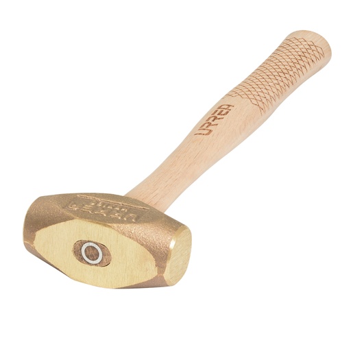 [1430] Marro de bronce con mango madera de encino de 14", 1.6 lb Urrea