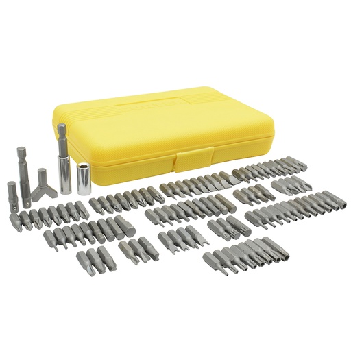 [PFC100] Juego combinado de puntas hexágono de 1/4", 100 piezas en caja plástica Surtek