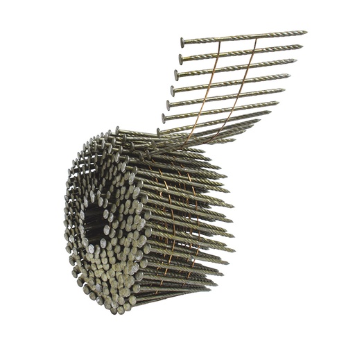 [CR250] Clavos en rollo de 300 para clavadora neumática calibre 12, 2-1/2" Surtek