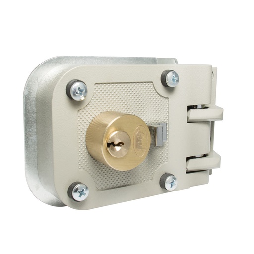 [L530IGS] Cerradura de sobreponer función doble cilindro, izquierda, llave estándar, en caja Lock