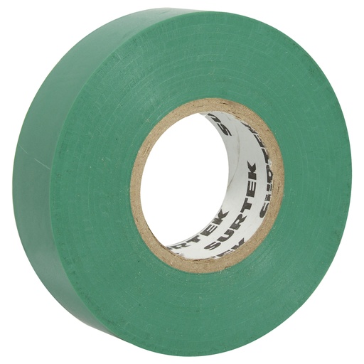 [138005] Cinta verde para aislar 19 mm x 9 m Surtek