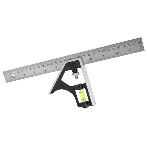[142073] Escuadra de combinación con mango de acero 12" Foy