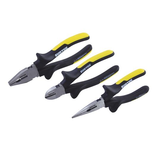 [P06V] Juego de pinzas 1000 V, 3 piezas Surtek