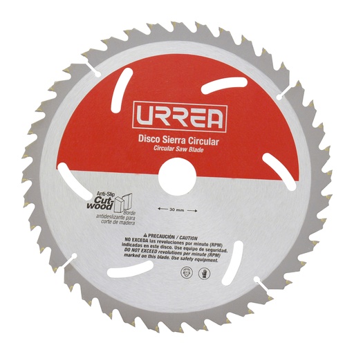 [DSM740] Disco para sierra circular para corte de madera 40 dientes, 7-1/4" Urrea