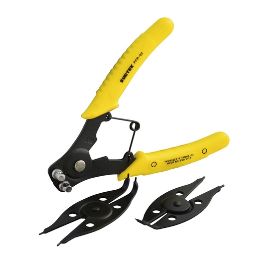 [PFR02] Pinza para anillos de retención con cabeza intercambiable, 3 piezas Surtek