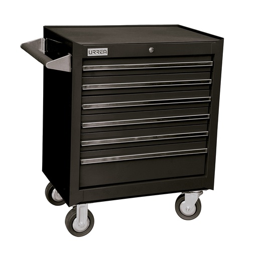 [X27M6N] Gabinete móvil 6 gavetas color negro serie X 27" Urrea