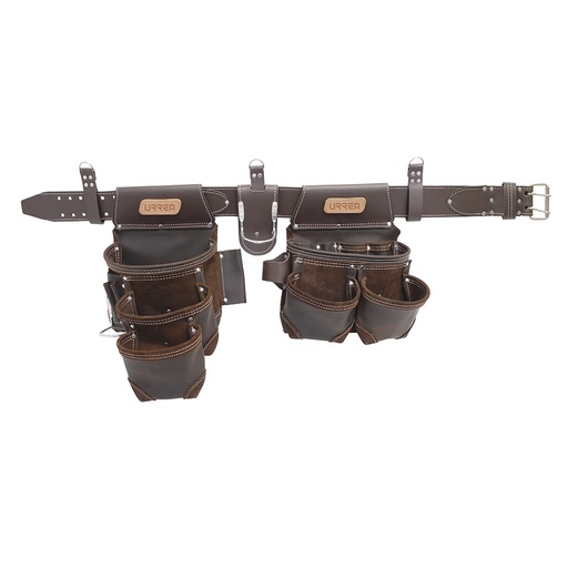 [BN134] Portaherramientas de piel con cinturón 16 bolsillos Urrea
