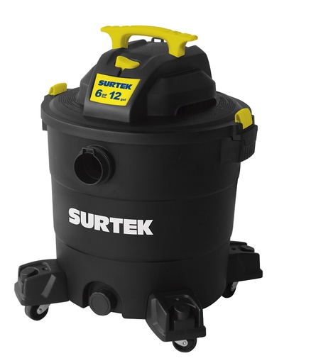 [AS612A] Aspiradora de plástico 12 galones, 6 HP 120 V Surtek