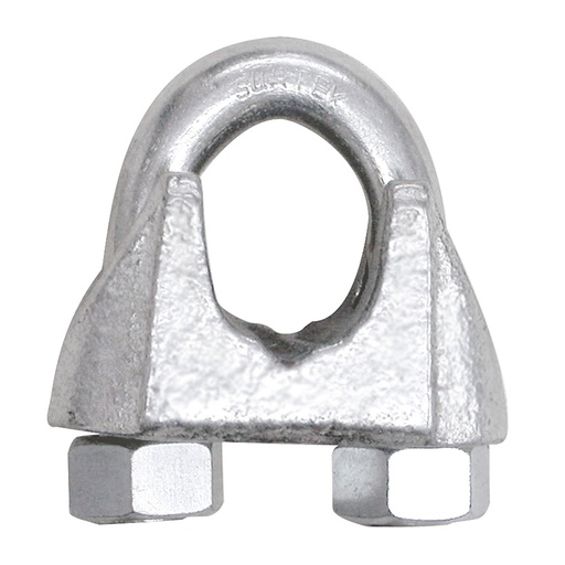 [PER5] Perro de hierro maleable para cable de acero 3/8" Surtek