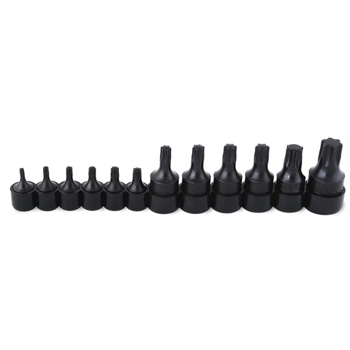 [475254W] Juego de dados con punta torx cuadro de 1/4", 3/8" y 1/2", 12 piezas Urrea
