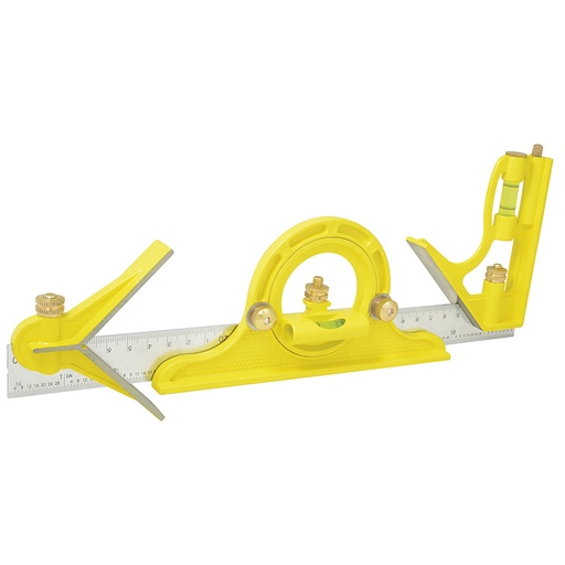 [122255] Escuadra de 7 combinaciones con 3 cabezas maquinadas 12" Surtek