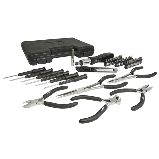 [144041] Juego combinado de herramienta 44 piezas, con estuche plástico Foy