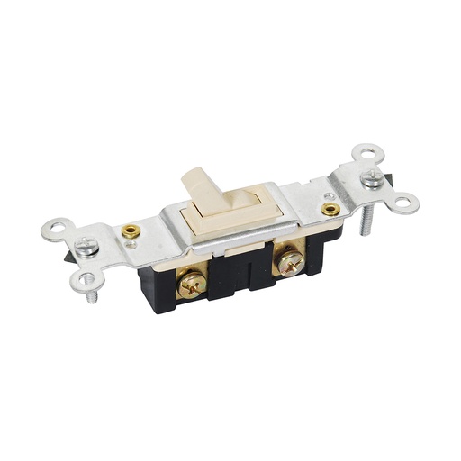 [136553] Apagador sencillo vertical, línea estándar, color marfil Surtek