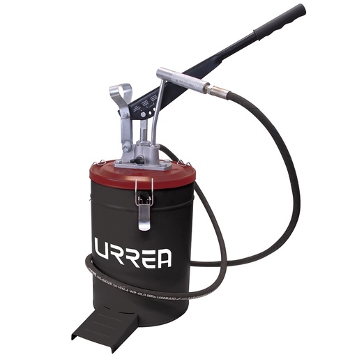 [23621] Inyector de grasa con cubeta de presión variable de 10 kg, 4,000 PSI Urrea