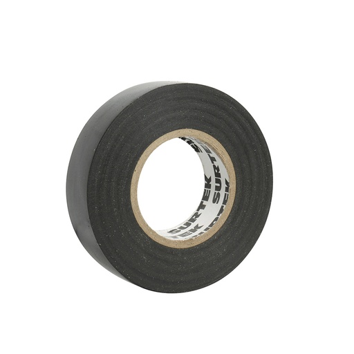 [138001] Cinta negra para aislar 19 mm x 18 m Surtek